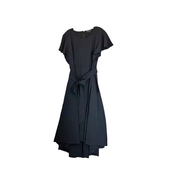 Lane Bryant Womens Midi Dress 20 Black A Line Basic Chic Dress - Picture 2 of 10